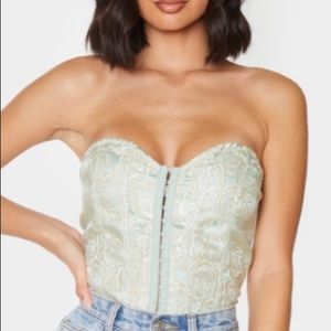 Sage Green Corset Top